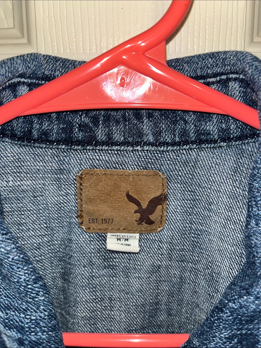 American Eagle Outfitters Light Blue Denim Jacket View 2